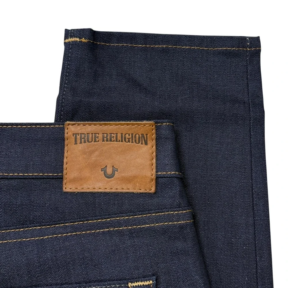 True Religion Tony Skinny Mens Jeans 44 x 32 Indigo Blue Super Stretch Denim NWT
